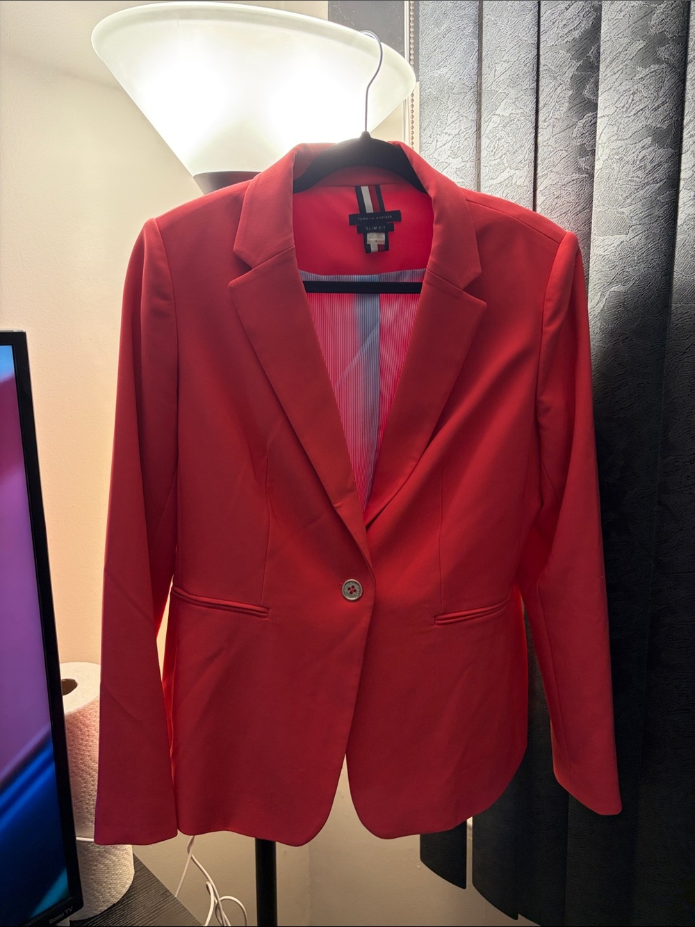 Tommy Hilfiger Pink Single-Button Women's Blazer